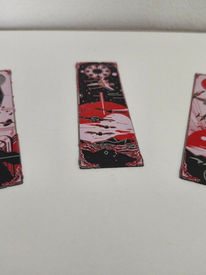 Bookmark set of 3 pieces new, 3D printed plastic PLA