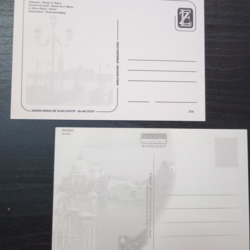 Venice postcard set, 3 pieces