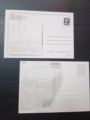 Venice postcard set, 3 pieces