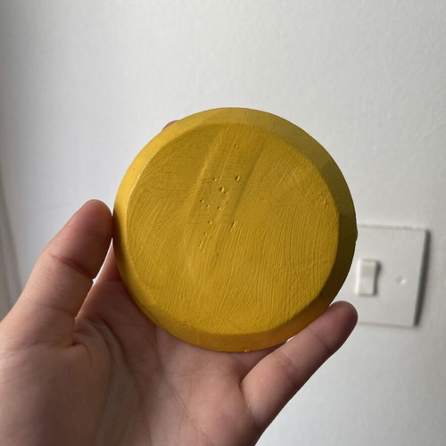 Vintage set of 7 wooden coasters Sun & Moon celestial boho decor