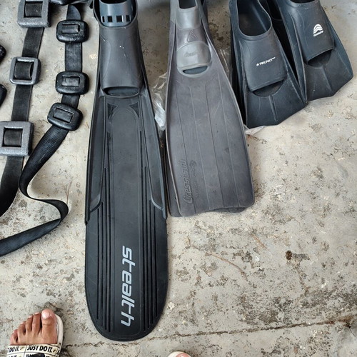 Orca and Zone3 wetsuits, diving gear set with Mares accessories