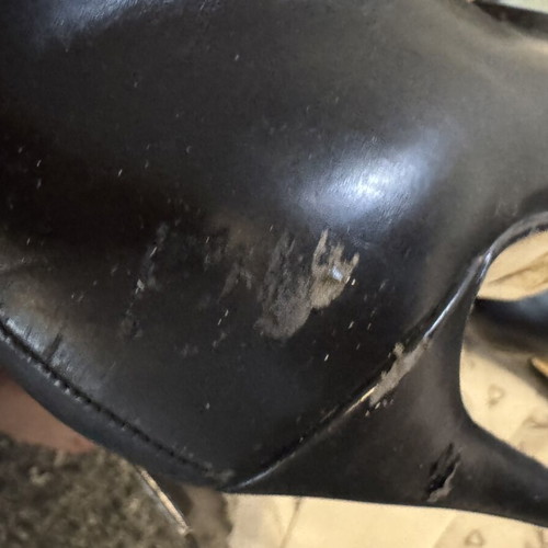 Axel black high ankle boots used, size 38