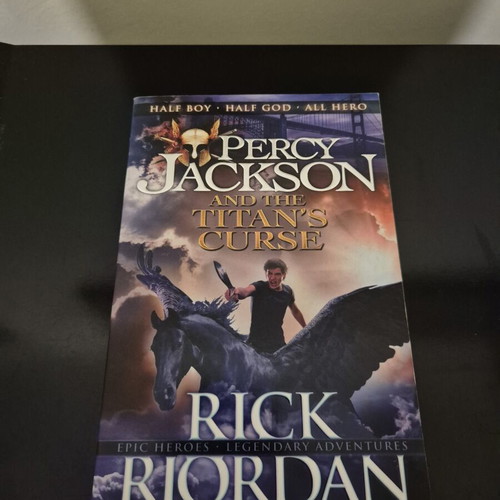Percy Jackson and the Titan's Curse book like new, English edition