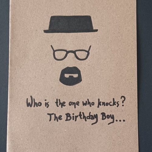 Breaking Bad greeting cards set of 2, handmade