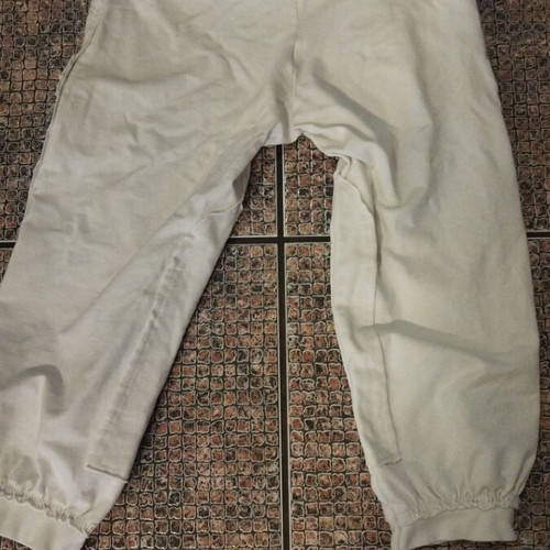 Women's capri tracksuit used, white, size L