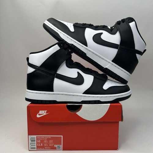 Nike Dunk High Retro new sports shoes, black and white