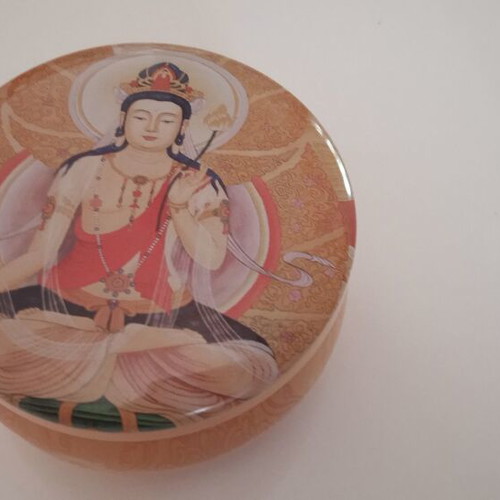 Container for tealight or scented candles with Indian deity design new