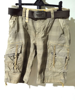 Brokers βερμούδα καρό cargo ανδρική size small μεταχειρισμένη με ζώνη