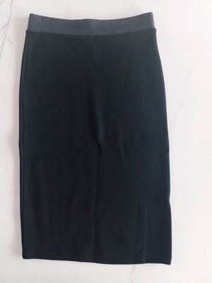 Zara elastic skirt like new, black and grey, size S