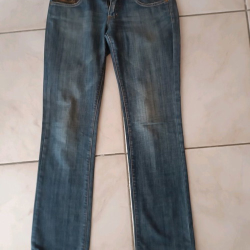 Set Set straight leg jeans used, low waist, size 27