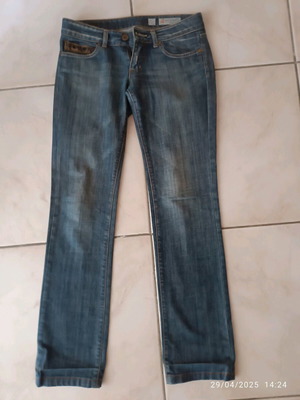 Set Set straight leg jeans used, low waist, size 27