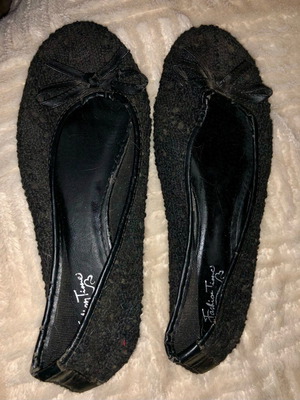 Ballerina lace black shoes like new, size 39