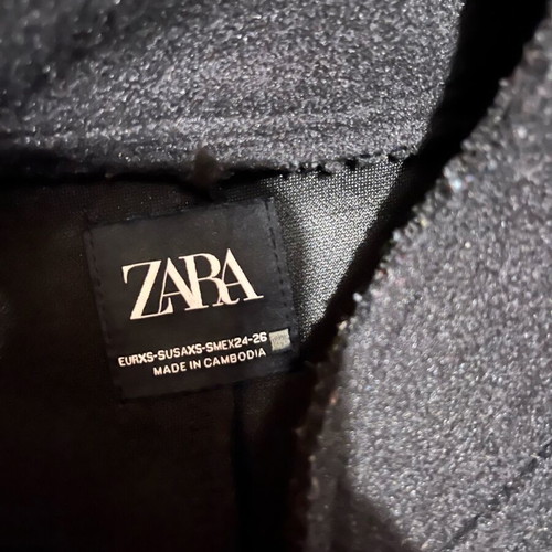 Zara women's coat like new, black, size XS