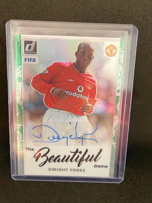 Dwight Yorke auto card like new