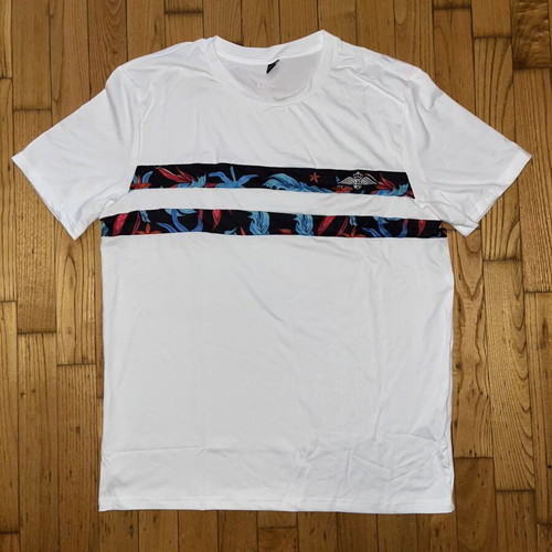 Two Striped T-shirt, size L, white