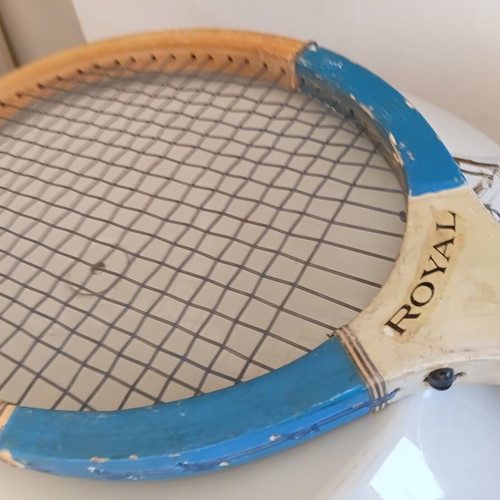 Royal wooden tennis racket in good condition