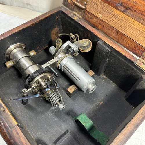 Old naval spring compression measuring instrument used
