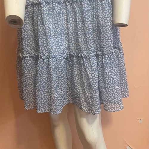 Babydoll dress like new, light and airy, white and blue