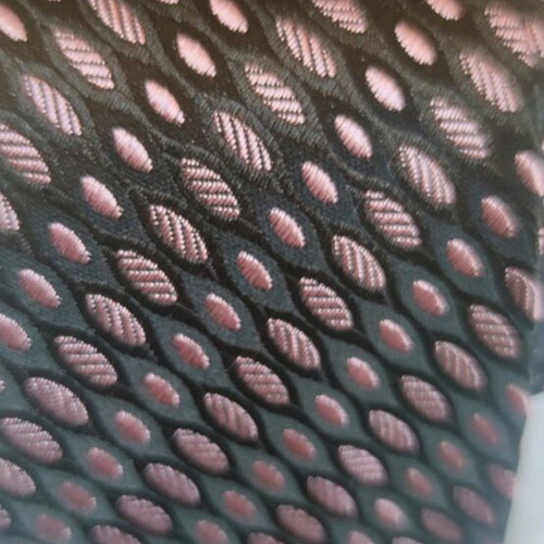 Silk tie new, black and pink for evening wear