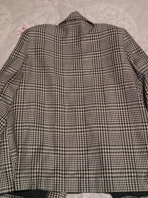 Houndstooth pattern blazer jacket used, checkered design