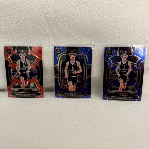 Panini Euroleague Select Miika Muurinen 3-card lot like new