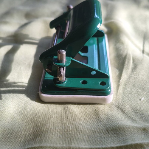 Vintage green hole puncher, medium duty