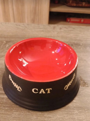 Cat bowl for water and food like new