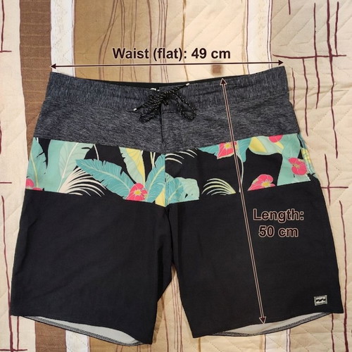 Billabong Tribong Pro Recycler boardshorts men's size 36 like new, black