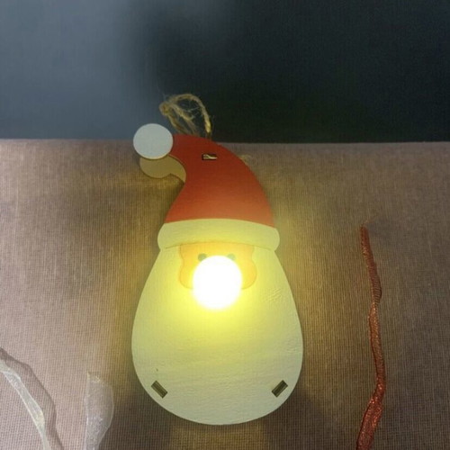 Hanging Santa Claus and 3 decorative stars, new