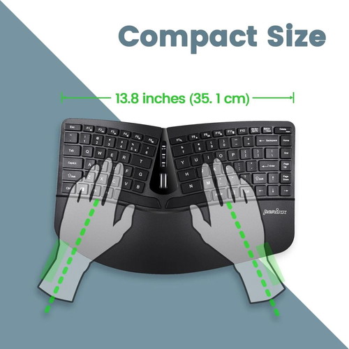 Perixx Periduo 606 combo wireless ergonomic keyboard and mouse new