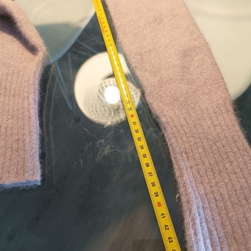Italian cardigan like new with 40% angora XS/S purple