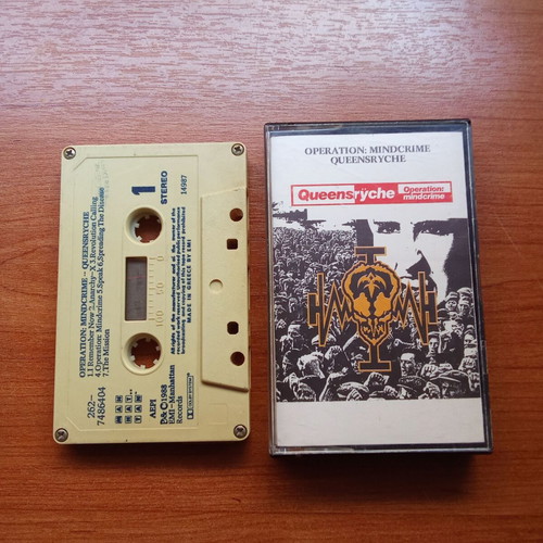 Queensryche Operation Mindcrime audio tape used, 1980s collectible