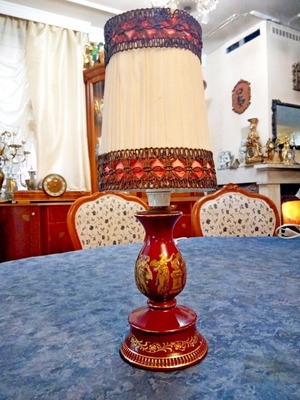 Vintage table lamp handmade from Italy 32 cm