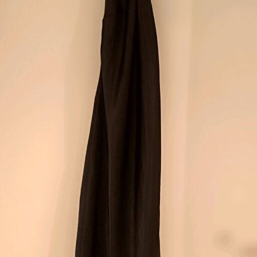 Satin evening asymmetric dress size S 36 8 black like new