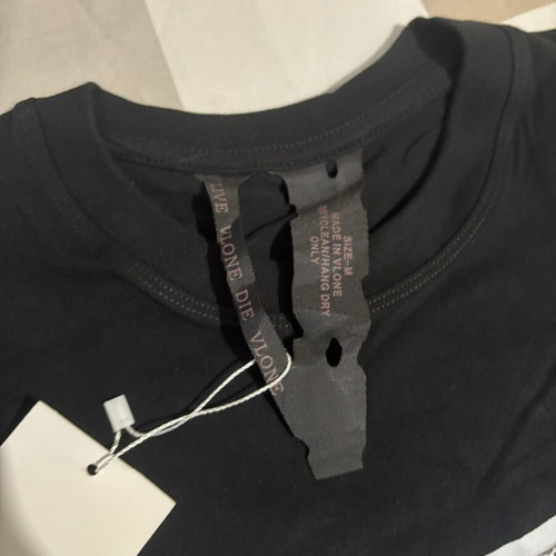 Vlone T-shirt new, black, size M