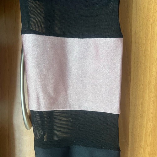 SunsetGo leggings used, black with pink and mesh, size S
