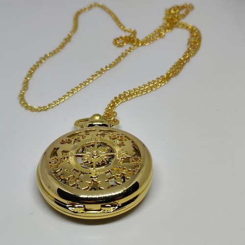 Vintage pocket watch gold color like new