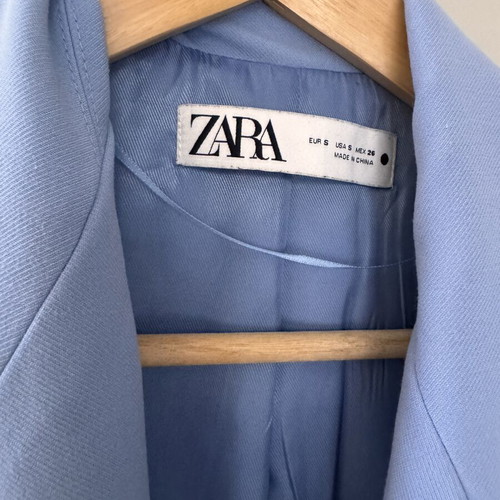 Zara trouser and jacket set like new, turquoise