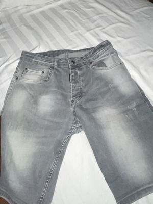 Dsquared2 men's grey denim shorts like new, size 38