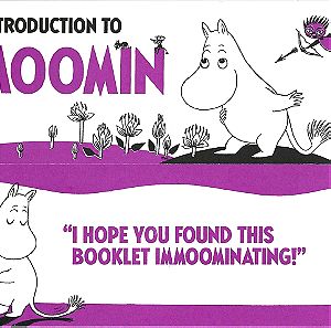 2x Introduction to  Moomin booklet με προφίλ από όλους τους χαρακτήρες της σειράς ΑΨΟΓΑ!