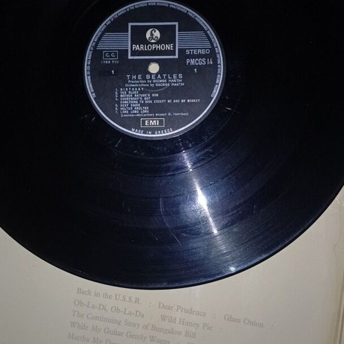 The Beatles First Greek Edition Records PMCGS 13 & 14 Used