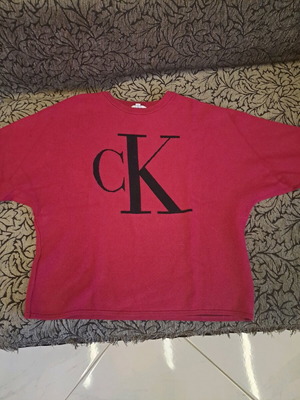 Πλεκτή μπλούζα Calvin Klein σαν καινούργιο, μέγεθος medium, ροζ