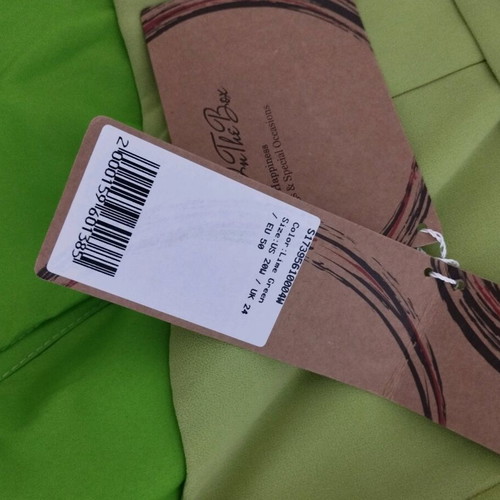 Evening dress new, size 4XL, green, muslin and satin