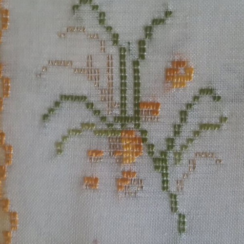 Vintage tablecloth from Crete handmade