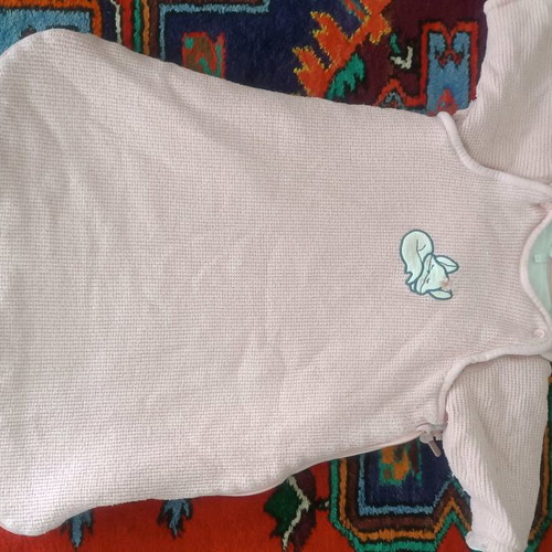 Baby girl sleeping bag pink used up to 74 cm with detachable sleeves