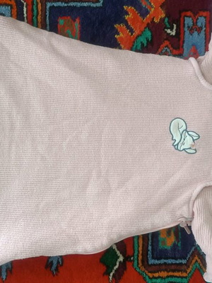 Baby girl sleeping bag pink used up to 74 cm with detachable sleeves