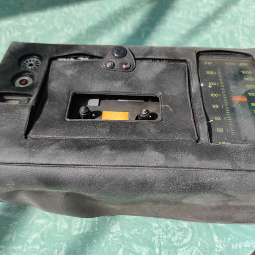 Cassette player used portable with radio for collection