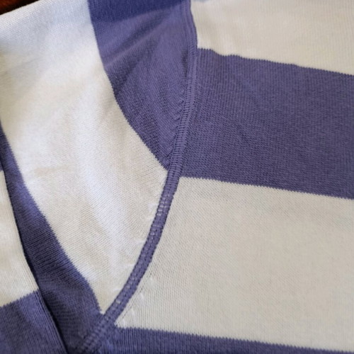 Tommy Hilfiger Premium Cotton XL sweater used, purple and white stripes