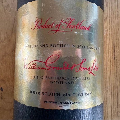Glenfiddich Pure Malt 1L 43% Vintage 1970s Speyside Single Malt