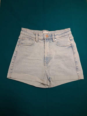 Sinsay High-Waist Denim Shorts like new, blue, size XS